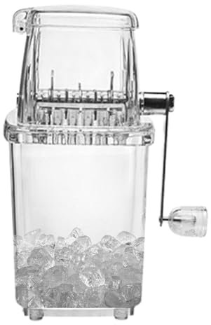 - Machine à crème glacée - Machine à broyer la glace compacte | Petite sorbetière concassée transparente portable avec manivelle, rasoir à glace manuel, récipient transparent pour
