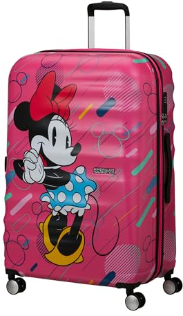 American Tourister Wavebreaker Disney FL - Spinner L, Suitcase, 77 cm, 96 L, Multicolored (Minnie Future Pop)