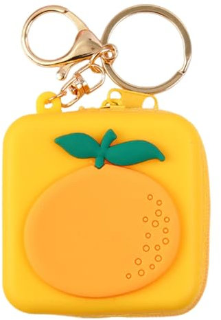 Portamonete in silicone - portamonete con motivo | Miini Portafoglio | Simpatico portamonete | Multiuso borsa portachiavi con cerniera design con portachiavi in metallo per