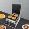 ROMYIX Waffeleisen,1750W Belgisches Waffeleisen mit Edelstahlgehäuse,Waffelmaker Maschine 4 Waffeln gleichzeitig,regelbar 50-300°C,Timer,Antihaft-Pfannen