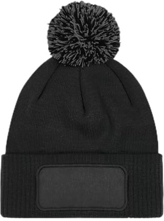 Prozente Momente Beanie mit Bommel | Strickmütze | Wollmütze | Beanie mit Druck | lustige Sprüche | Apres-Ski | Winter | Schwarz