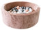 Monio for Kids Piscine à balles, beige sec, en velours, 30 x 90 cm, lavable, idéale pour la chambre d'enfant, garçon et fille