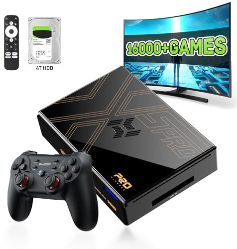 Kinhank Super Console X5 PRO Retro Game Console with 16000+Games， with Game&TV System,BT 5.0,Rock Chip RK3588S,SATA 3.1,Wireless Controllers