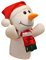 BESTonZON Mini-Weihnachts-schneemann-handpuppe Lernspielzeug Für Kinder Pp-Baumwolle Entzückendes Puppenspielzeug Interaktives Spielzeug