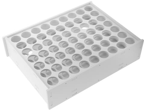 NUOBESTY Rack de rangement de peinture artisanale accessoire peinture rangement peinture rangement pour artistes organisateur de peinture artisanale étagère à peinture Plastique blanche