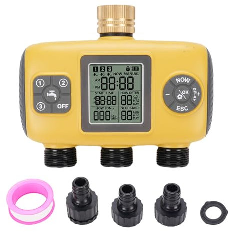 Ejoyous Irrigation Clock Garden Irrigation Timer Sprinkler Timer with Intelligent and Rain Delay for Garden Landscaping Greenhouses