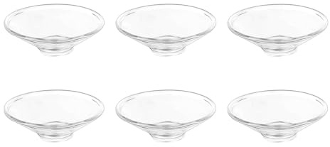 6 Pieces Glass Candle Drip Protectors Tapered Candle Drip Guards Catcher Clear for Wedding, Round