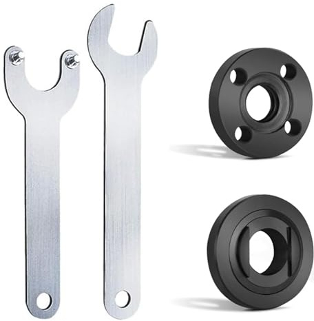 JOYOLA 2Pcs Angle Grinder Adjustable Spanner, Grinder Flange Angle Wrench Flange Spanner Metal Lock Nut Wrench Angle Grinder Accessories, Fits Most Small Angle Grinders