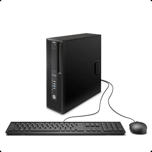HP Z240 SFF Station de Travail, PC de Bureau, Intel Xeon E3-1230 v5, 8 Go de RAM, SSD 256 Go, Wi-FI, Bluetooth, Clavier QWERTY US, Windows 11 Professionnel (Reconditionné)