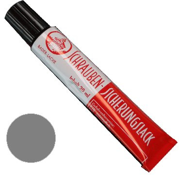 Schraubensicherungslack 20 ml. in Tube grau - Sicherungslack - Schraubenkleber