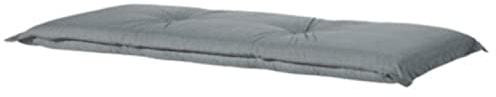 Madison Auflage Bank 50% Baumwolle/50% Polyester, L Basic, grau, 150 x 48 cm