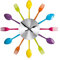 Premier Housewares Modern Cutlery Wall Clock Metal for Kitchen Wall Clock Kitchen Multi-Colour Wall Clock Kitchen Modern Kitchen Clock 5 x 37 x 37 cm