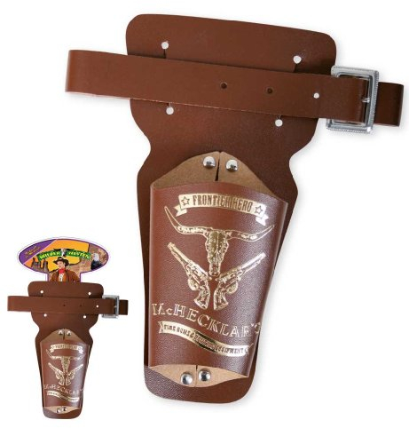 KarnevalsTeufel Pistolengürtel ca. 90 cm, Karneval, Accessoire, Cowboy, Sheriff, Holster, Pistolenholster, Wilder Westen