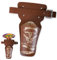 KarnevalsTeufel Pistolengürtel ca. 90 cm, Karneval, Accessoire, Cowboy, Sheriff, Holster, Pistolenholster, Wilder Westen