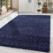 HomebyHome Shaggy Teppich Läufer Flur 80 x 250 cm - Shaggy Teppich Hochflor Marineblau Extra Weich und Flauschig - Bettvorleger Teppiche für Schlafzimmer - Waschbarer Küchenläufer - Carpet, Halı