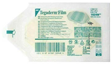 TEGADERM FILM Dressings 6cm x 7cm x10 3M Tattoo/Burns/Wounds/Abrasions 1624DT