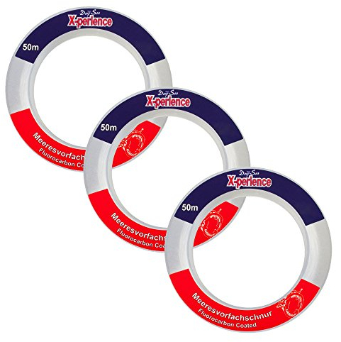 Team Deep Sea 3X 50m Triple Pack Meeresvorfachschnur 0,60 0,80 1,00mm