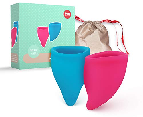 FUN FACTORY FUN CUP SIZE A - Due coppette mestruali in silicone con sacchetto