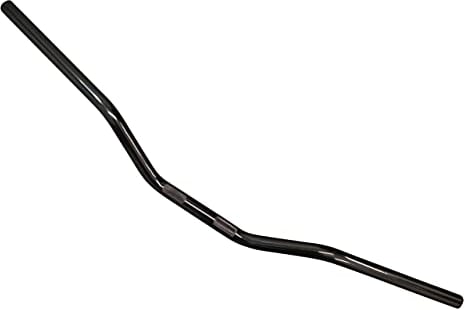 Motorcycle Black Drag Handlebars - 22mm 7/8 inch for Roadsters, Street Bikes, Bobbers, Choppers, Brat Bikes and Streetfighters | Universal Fitment