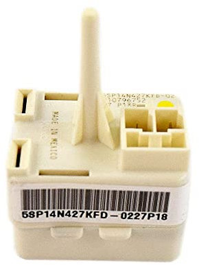 Whirlpool W10873801 Refrigerator Compressor Start Relay (Replaces W10796752) Genuine Original Equipment Manufacturer (OEM) Part