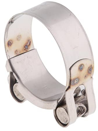 Homyl Motorcycle Exhaust Pipe Clamps Reolacement, Fit Size 32-35/36-39/40-43/44-47/48-51/52-55mm, Silver - 48-51mm