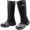 Azarxis Outdoor Gamaschen wasserdichte Wandergamaschen Atmungsaktive Beinschutz Gaiter Herren Damen Regengamaschen für Wandern Jagd Fahrrad (Schwarz, XL)