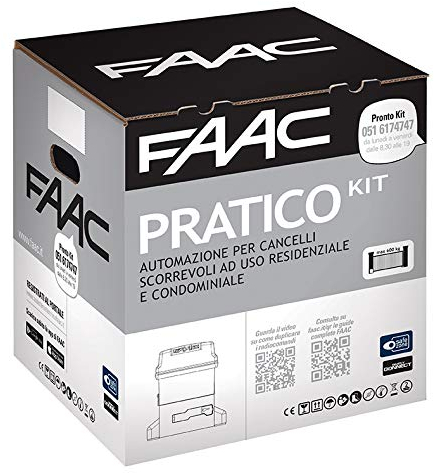 Faac Pratico Kit 746 230V Automazione Cancello Battente Cancelli Anta Battenti a bagno d’olio per cancello scorrevole ad uso intensivo con peso max 600 kg 10564944