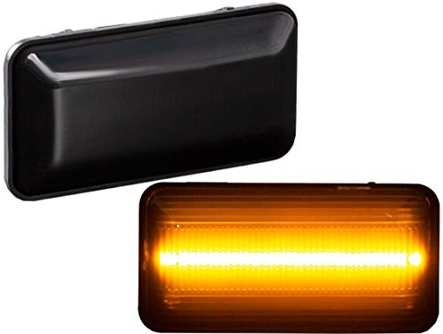 LED Seitenblinker Blinker getönt Schwarz/Rauchglas kompatibel für VW Golf 3 1991-1999 | Vento 1991-1999 | Seat Cordoba 1993-1999