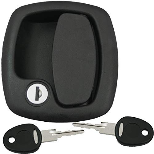 Serrure de porte pour caravane, camping-car, caravane, système FF, noir