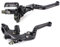 Keenso 2pcs Leva Frizione Freno Serbatoio Universale Leva Maestro Cilindro per Manubrio Moto 7/8 22mm in Alluminio