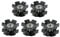 Maxmoral 5pcs MTB Road Bike Headset Star Nut Cycling Bicycle Steerer Headset Star Nuts for Fork 1-1/8(28.6mm)