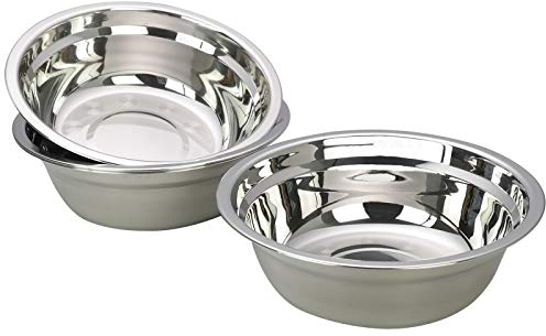 Zerdyne Juego de 4 Cuenco de Acero Inoxidable, Cuencos Acero Inox Picnic