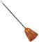 W WIDMANN MILANO Party Fashion 52776 - Hexenbesen mit orangenem Lametta, ca. 92 cm, aus Kunststoff, Accessoire, Zubehör, Verkleidung, Kostüm, Karneval, Halloween, Mottoparty, Hexe