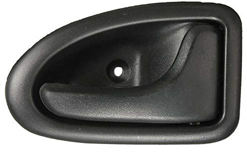 Poignée De Porte De Voiture, Boutons De Poignées De Placage De Porte Intérieure De Voiture en Plastique Gauche/Droite Compatible avec Renault Clio Noir Droite