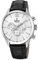 Montre FESTINA pour Homme F20542/1 Timeless Chronograph Boîtier en Acier Inoxydable Gris Bracelet en Cuir Noir