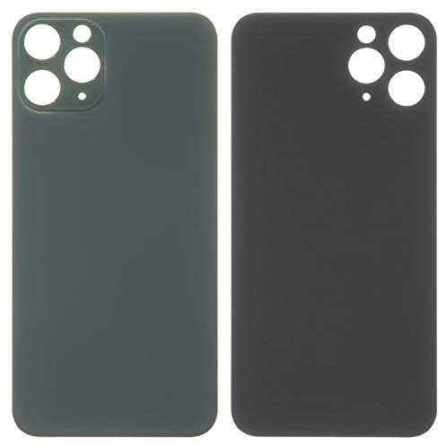 Housing Back Cover Battery Cover Replacement Repair Parts compatible with iPhone 11 Pro, (green, need to remove the camera glass, small hole)