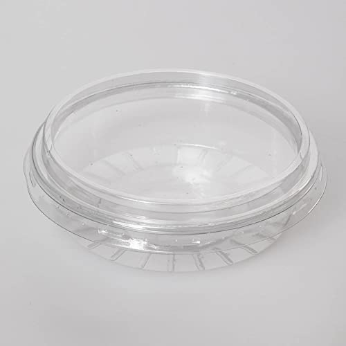 Enpack - Dip Schälchen mit Deckel 50ml aus PP - 500 Stück - Saucenbecher - kleine Dosen mit Deckel Plastik - Einweg Saucenschälchen - 50cc mini Plastikdosen - Butter Döschen - Saucen Behälter