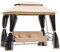 Outsunny Dondolo 3 Posti e Lettino Singolo Copertura a Gazebo con Zanzariera e Cuscini 256x172x248cm Beige