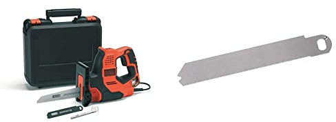 BLACK+DECKER Scie à main filaire - 3 lames - RS890K-QS + Lame STANLEY pour Scie HSS Scorpion STA29981