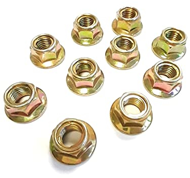 10x Variomatik Mutter Riemenscheibe M10x1.25 SW15 Bundmutter für Aprilia Piaggio Vespa Gilera