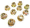 10x Variomatik Mutter Riemenscheibe M10x1.25 SW15 Bundmutter für Aprilia Piaggio Vespa Gilera