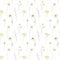 Melody Jane Dolls House White & Yellow Daisy Floral Flower Pattern Miniature Print Wallpaper