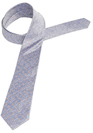 ETERNA Herren hochwertige Seidenkrawatte navy/orange One Size_H