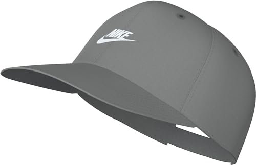 NIKE FB5368-073 U NK Club Cap U CB FUT WSH L Hat Unisex Adult Particle Grey/White Size S/M