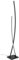 EGLO LED Stehlampe Alboraya, minimalistische Eck Standleuchte, Wohnzimmerlampe aus Metall in Schwarz und Kunststoff in Weiß, Lampe Wohnzimmer warmweiß, H 113,50 cm