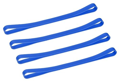 Sourcing Map Towel Bands 4 Pack, Rubber Towel Clips for Storage Towels Books Blanket Clothing, Blue