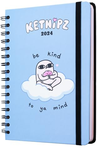 Grupo Erik Kalender 2024 Buchkalender A5 Ketnipz Terminplaner 2024 A5 Planer 2024 A5 Kalender - Jahreskalender 2024 Buch - Terminkalender 2024 A5Offizielle Lizenz