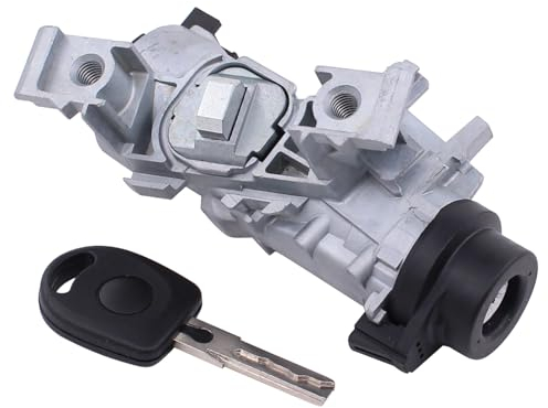 Zündschalter Zündschloss Gehäuse Lenkschloss Startschalter Schließzylinder Schalter Zündschlossgehäuse Zündanlassschalter Sensor Schlüssel für Octavia Superb Yeti A3 8P TT 8J Altea XL Leon 1P Toledo