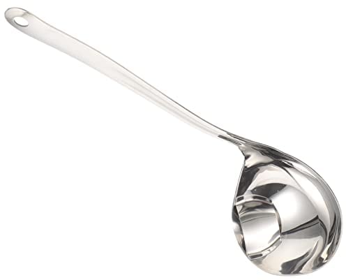 IMIKEYA Oil Filter Spoon Soup Ladle Strainer Stainless Steel Cooking Spoon Fat Oil Separator Ladle Kitchen Tool