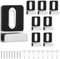 8pz Kit Clip per Specchio, Supporto per Specchio con Cuscinetti in Gomma per Viti Gancio per Specchio per Display per Cartelloni per Piastrelle da Parete con Montaggio Senza Cornice(Argento)